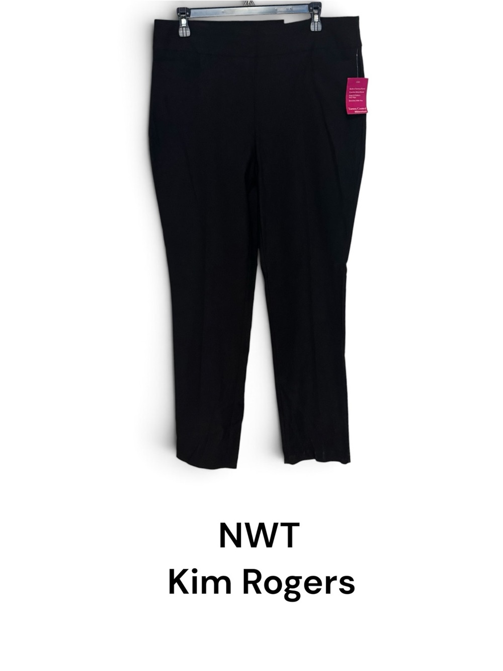 NWT RETAIL: $55 Kim Rogers Black Tummy Control MILLENNIUM Pants SIZE: 14   #T